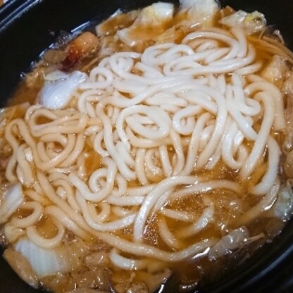 〆のうどんもとっても美味しかったです。ご馳走さまでした♪